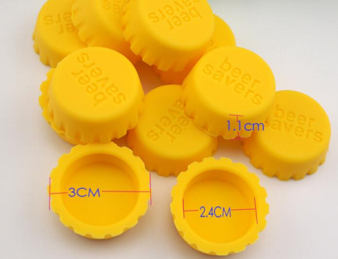 Creative Silicone Bottle Caps, Fresh-Keeping Metal Mouth Caps, Universal Wine Stoppers for Beer, Red Wine, Beverage Bottles