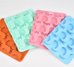 Silicone Ice Cube Trays, Food Grade Ice Molds, Cute Cartoon Animal & Dog Shaped Ice Cube Makers, Easy Release Ice Box