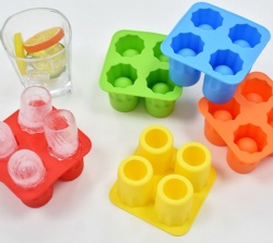 Food Grade Silicone Ice Cube Tray Mold, Freezer Ice Cup Mold, Ice Box with Easy Release