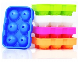 6-Hole Silicone Ice Ball Mold & 6-Grid Square Ice Cube Tray Set, 6-in-1 Ice Molds