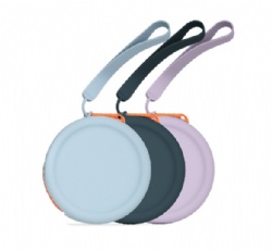 Round Silicone Coin Purse,Portable Storage Bag for Data Cables, Earphones, Bank Cards & Jewelry