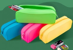 Large Capacity Dustproof Silicone Storage Bag | Waterproof Pencil Case for Students | Cosmetic Desk Organizer & Travel Pouch