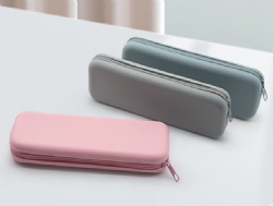 Custom Logo Silicone Pencil Case | Large Capacity Stationery Storage Bag | Zipper Pouch for Students