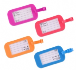 Silicone Luggage Tag Creative Baggage Name Tag for Suitcase & Boarding Pass