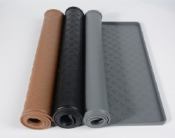 Silicone Pet Leak-Proof Food Mat, Dog & Cat Feeding Pad, Foldable Waterproof Anti-Spill Mat for Car & Home Use