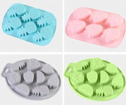 Summer Silicone Ice Cube Tray, Creative Baby Food Supplement Mold, Fruit-Shaped Ice Maker for DIY Ice Cubes