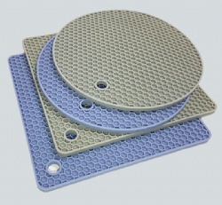 Food Grade Silicone Bowl Mat, Silicone Heat Resistant Mat, Round Silicone Pot Holder, Honeycomb Anti-Scald Trivet