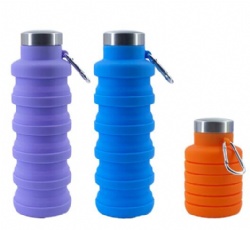 Large Capacity Sports Water Bottle, Outdoor Silicone Foldable Water Cup