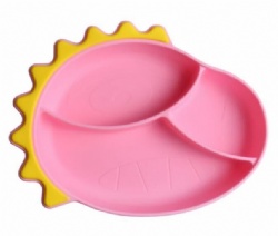 Silicone Dinner Plate Set, Baby Supplementary Food Bowl, Childrens Tableware for Infants & Toddlers