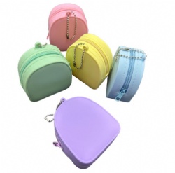 Round Silicone Plate for Kids, Multi-Color Baby Feeding Dish, Infant Complementary Food Tray