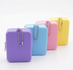 Silicone Coin Purse, Portable Storage Bag for Data Cables, Lipstick, Keys, Earphones, Customizable Silicone Pouch