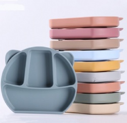 Food Grade Silicone Baby Bowl, Integrated Suction Complementary Food Bowl, Toddler Training Feeding Bowl, Mother & Baby Product
