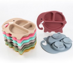 Baby Silicone Feeding Set, Food Grade Silicone Plate Bowl Spoon Utensils, Infant Toddler Weaning Feeding Kit