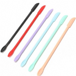 Silicone Beauty Makeup Spatula Tool, Colorful Small Precision Scraper Set