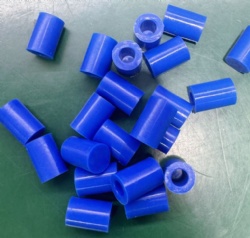 Blue Silicone Cap, High Temperature Resistant Rubber Pipe Cap, Sealing Anti-Collision Round Pipe End Protective Sleeve