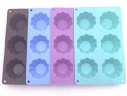 6-Cavity Silicone Cake Mold, Baking Mold for Chocolate Cookie Cake